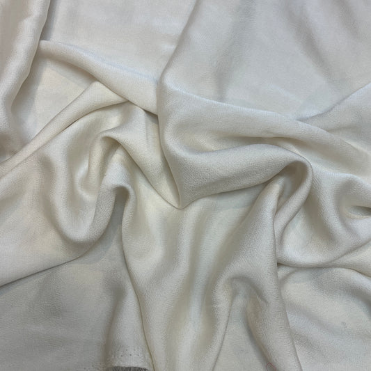 Elle deep ivory lightweight stretch satin