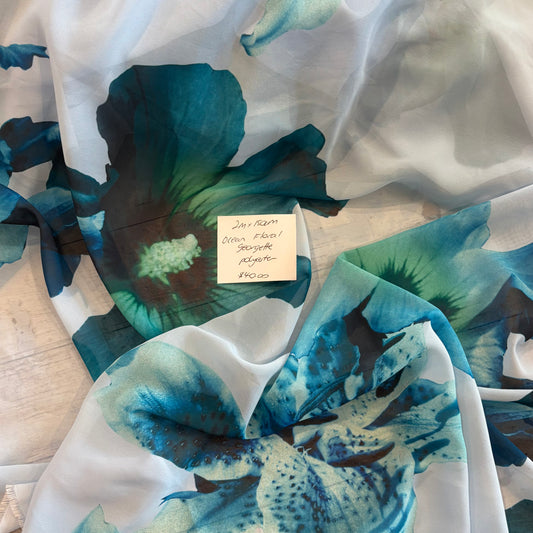 2m Ocean Floral Georgette