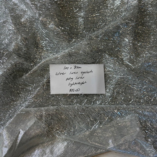 1m Silver Lurex Eyelash