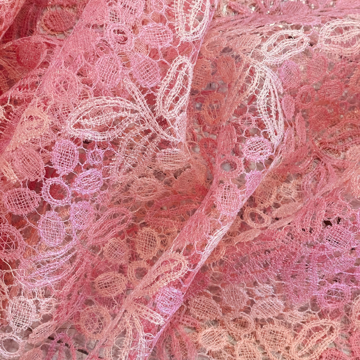 Sherbet floral fine lace