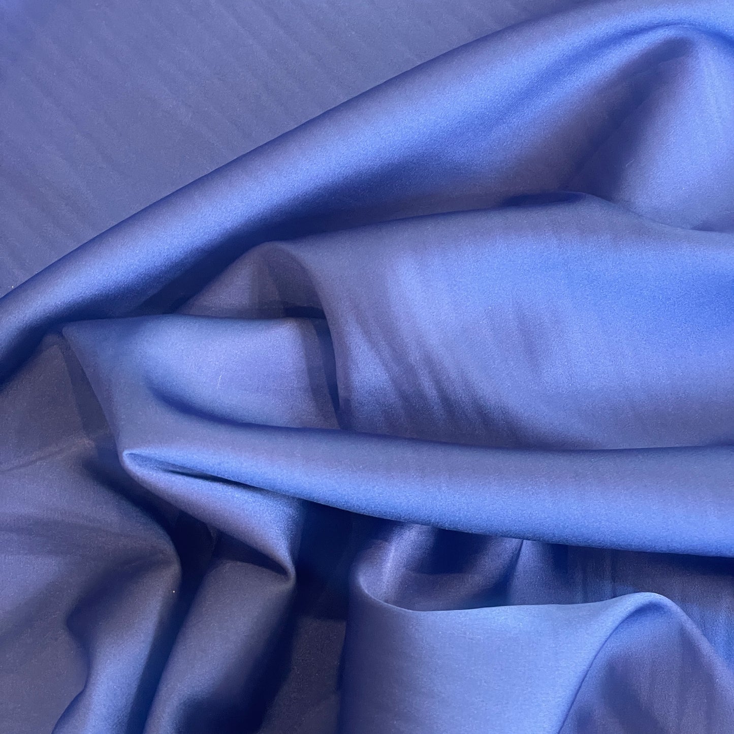 Royal blue stretch satin