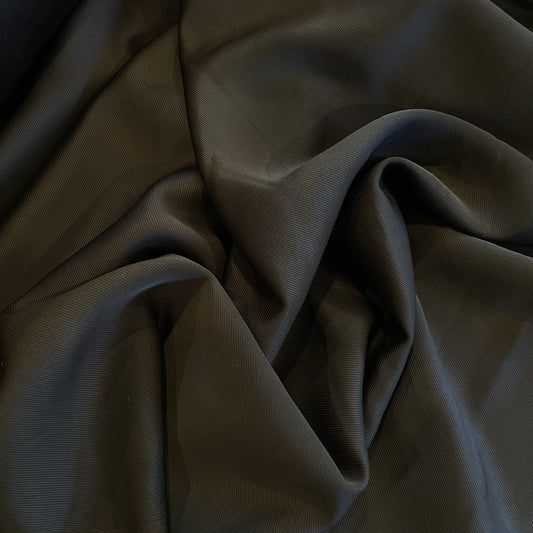 Brandi black twill satin