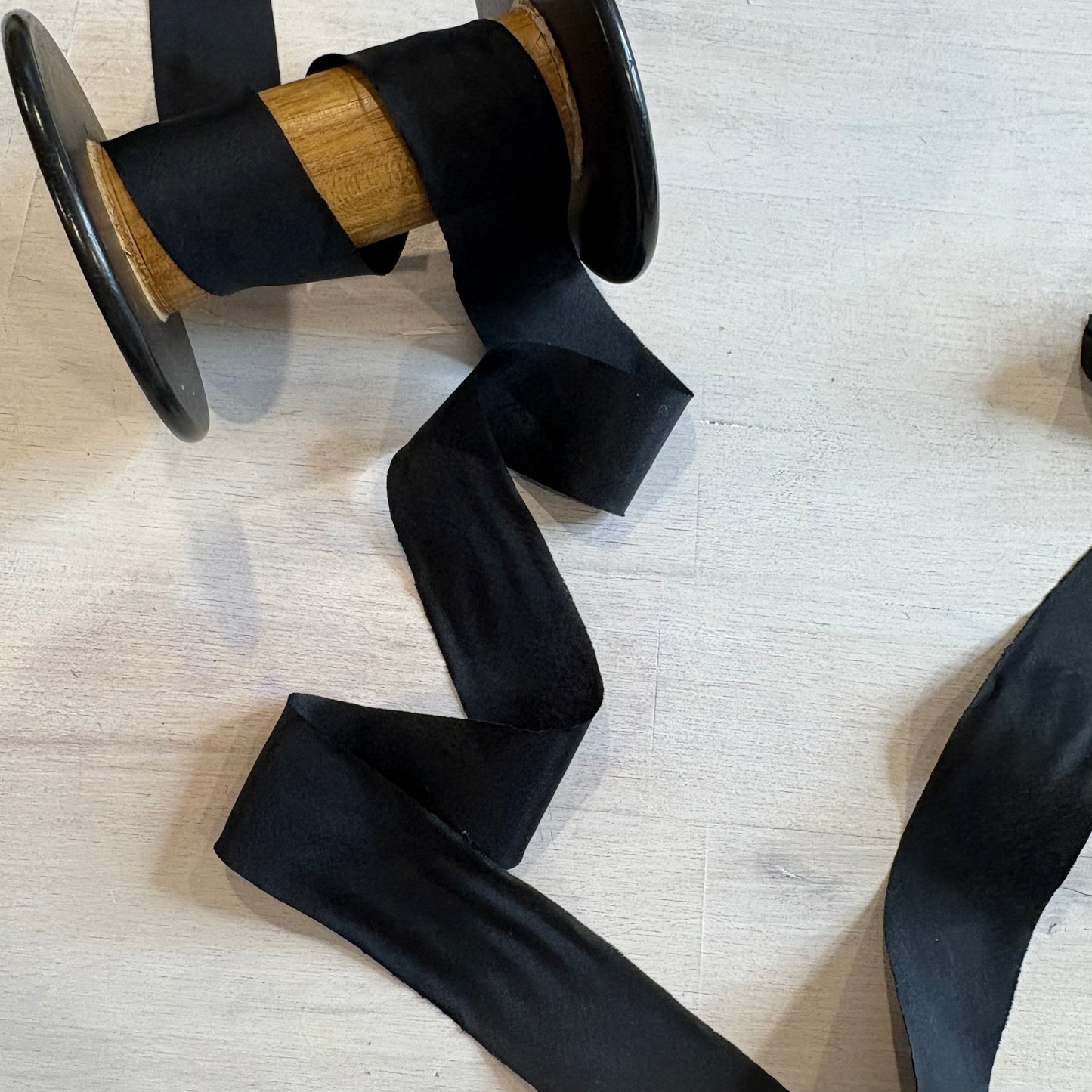 32mm Black Bias Polyester Tape