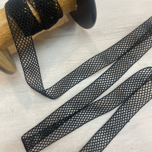 Black 20mm soft mesh strapping