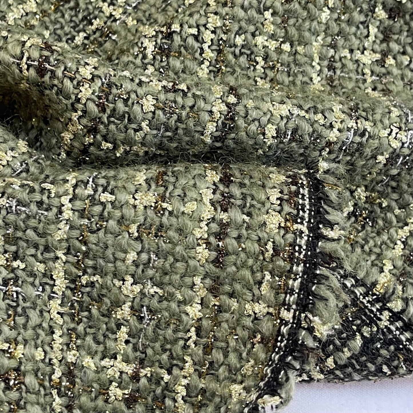 Moss lurex tweed Coating