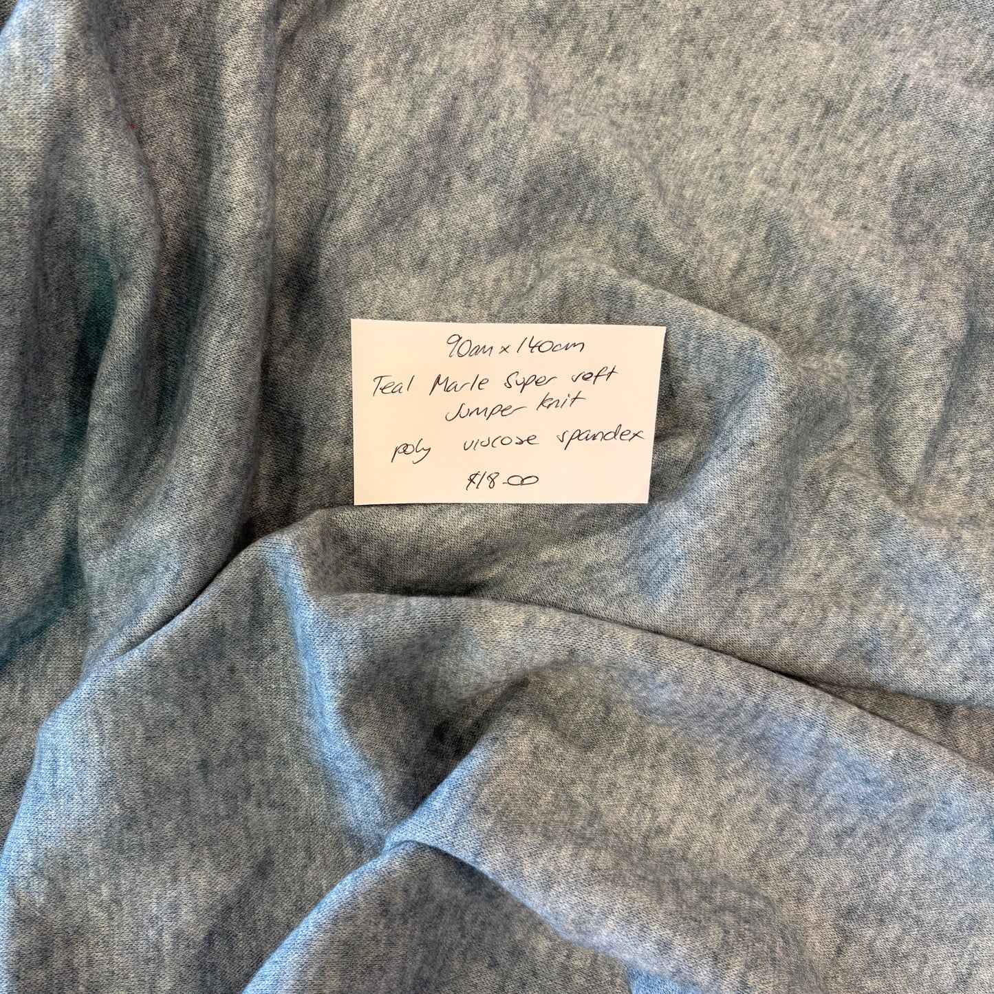 90cm Teal Marle Super Soft Jumper Knit