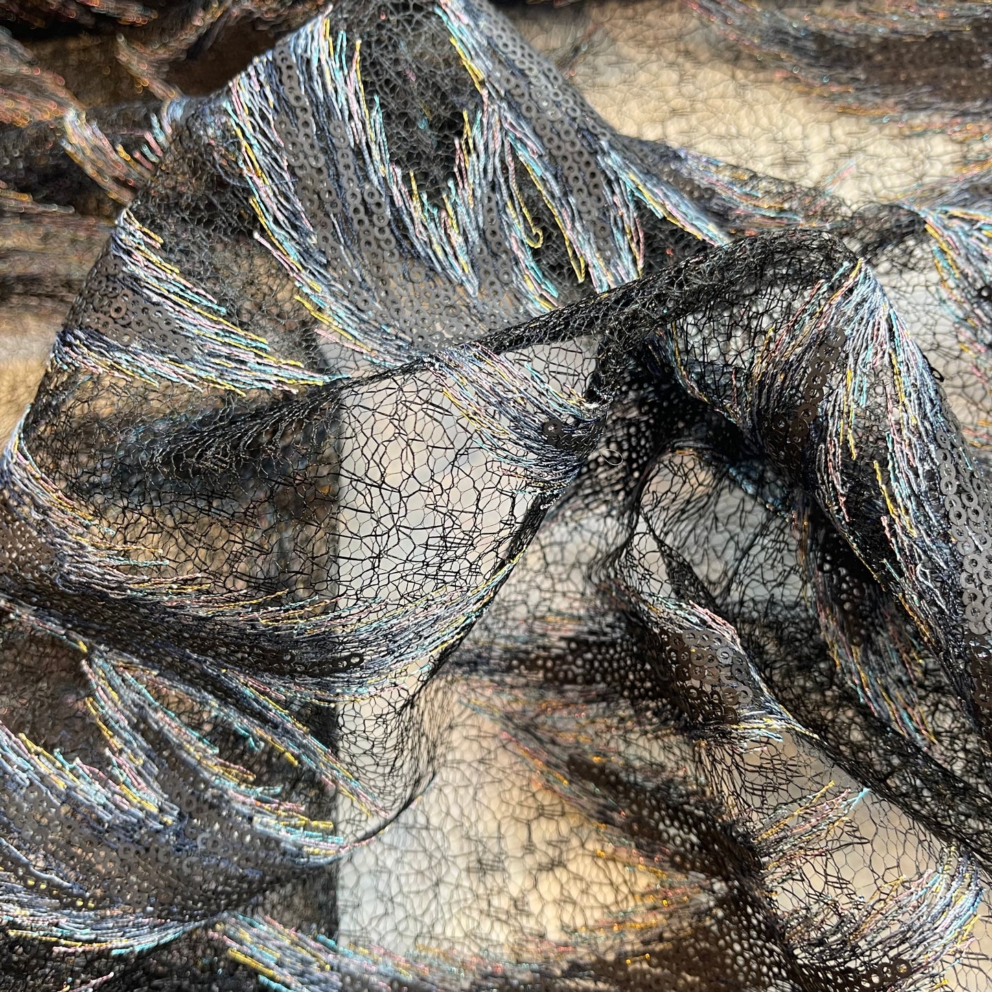 Night Winds Embroidered Tulle