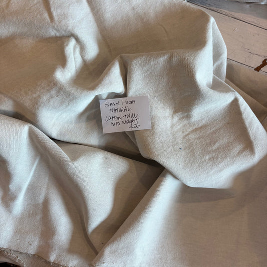 2m Natural Cotton Twill