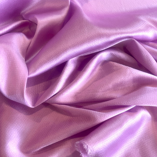 Orchid textured stretch viscose satin