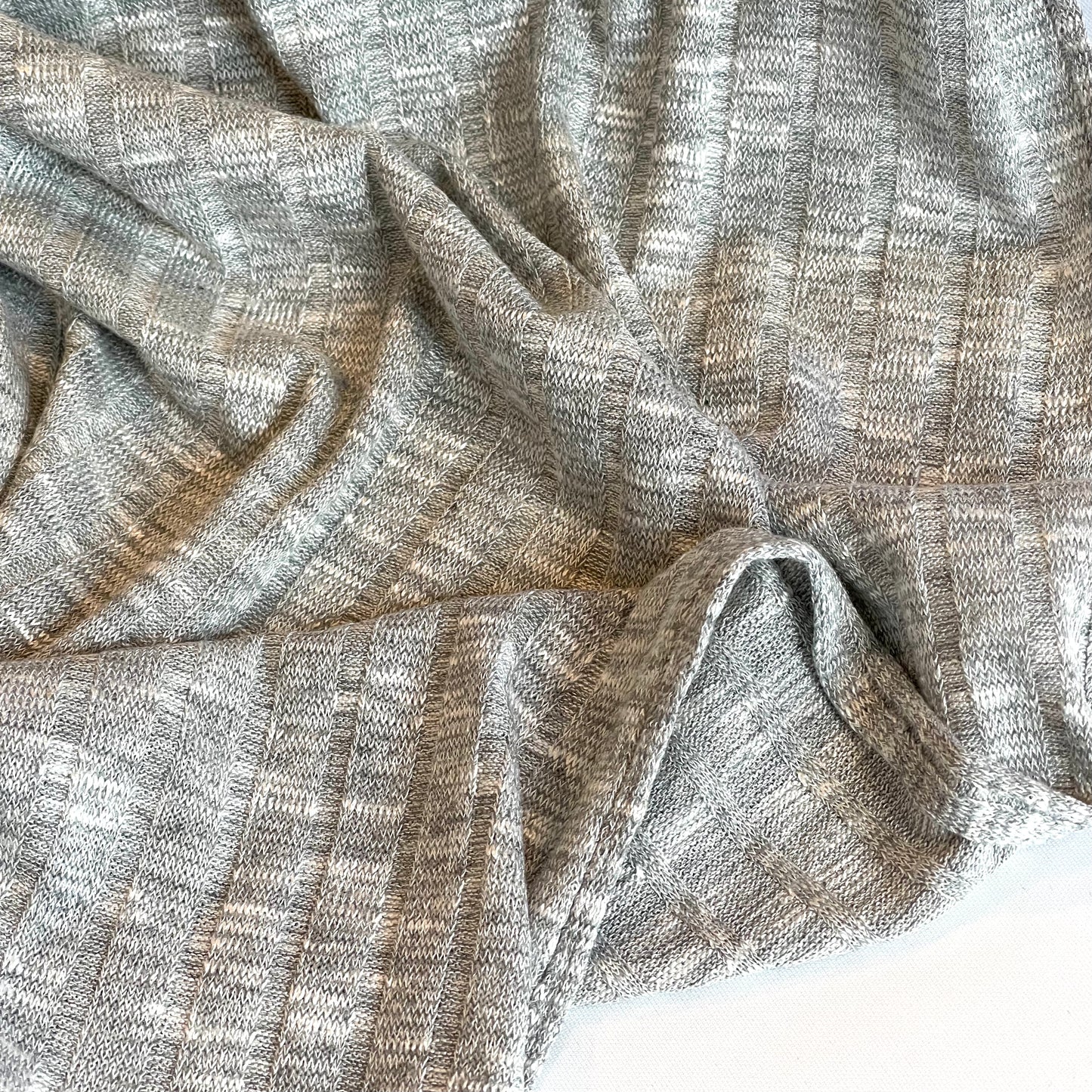 Plush Soft Marle Grey Rib Knit