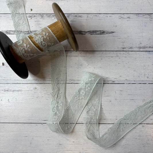 Vintage French Seafoam Lace