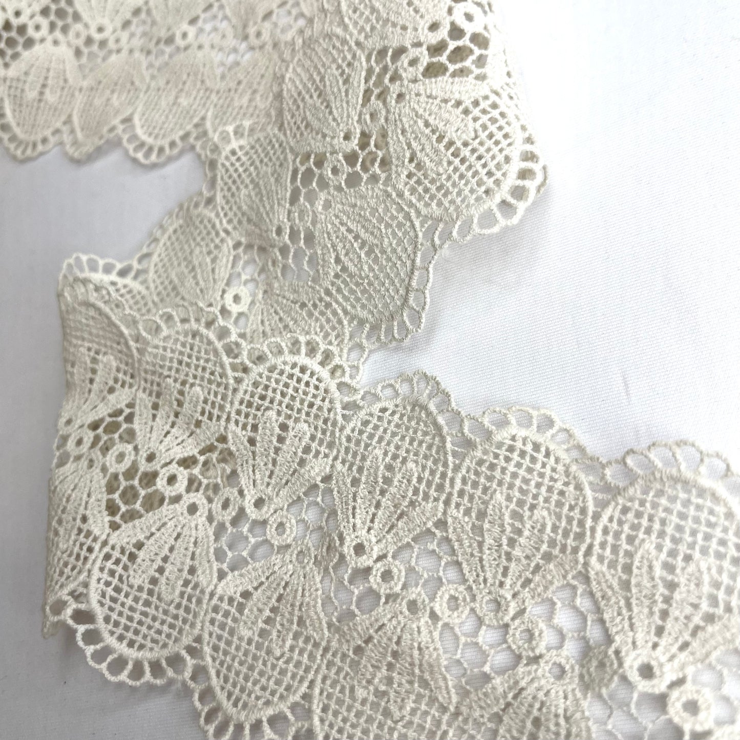 Libby Cream Crochet Insertion Lace