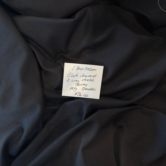 1.8m Black Jacquard Jersey Nicola Finetti