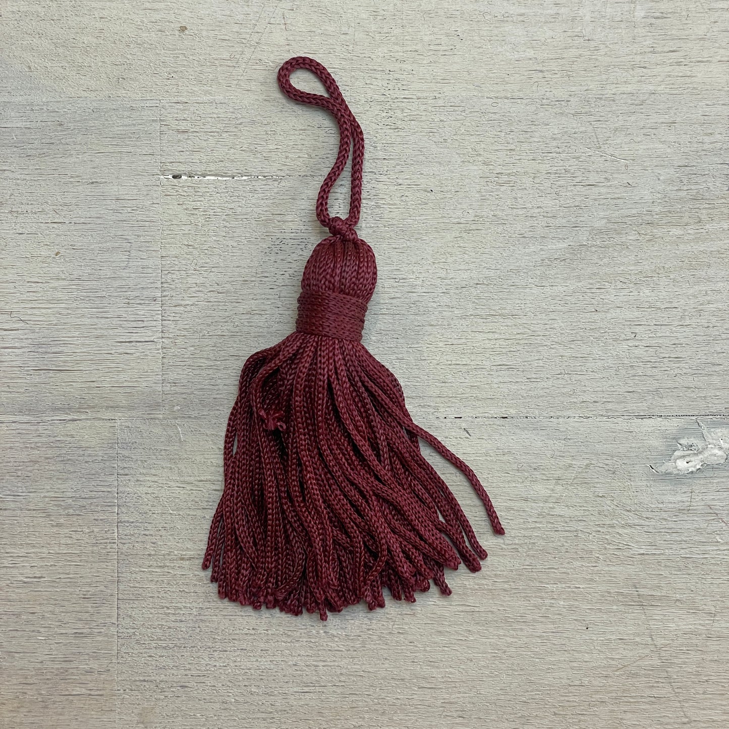 Burgundy rayon 50mm tassel