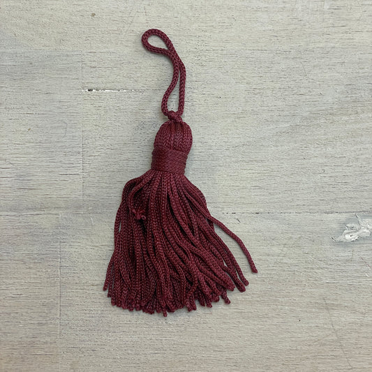 Burgundy rayon 50mm tassel