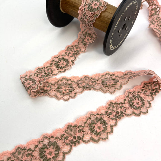 Leah Peach 35mm Stretch Lace