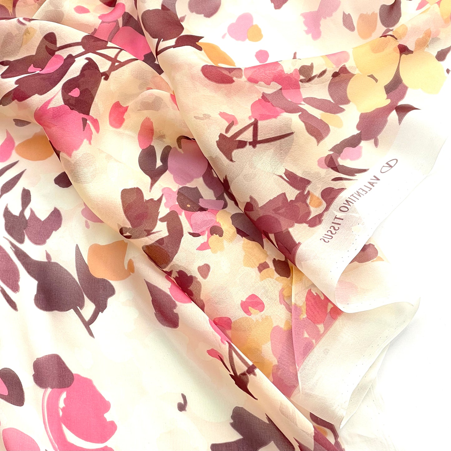 VALENTINO Autumn Leaves Silk Chiffon