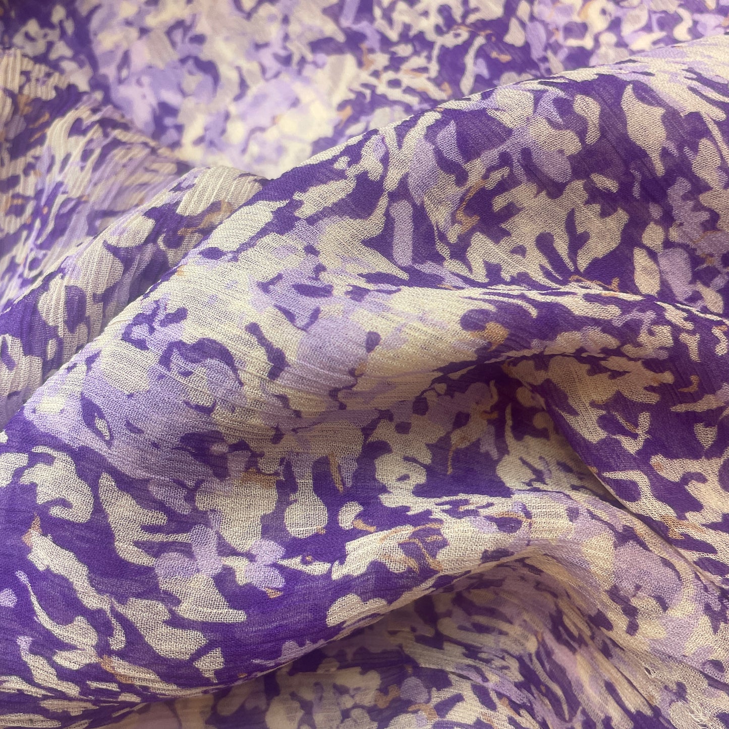 Purple haze Crinkle Viscose Georgette