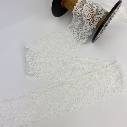 Ella White 55mm Stretch Lace