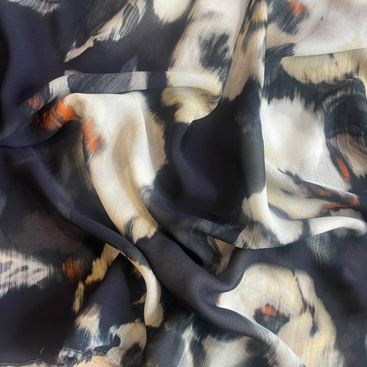 Japanese floral Silk georgette
