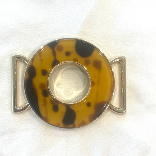 Tortoise shell Ring buckle large