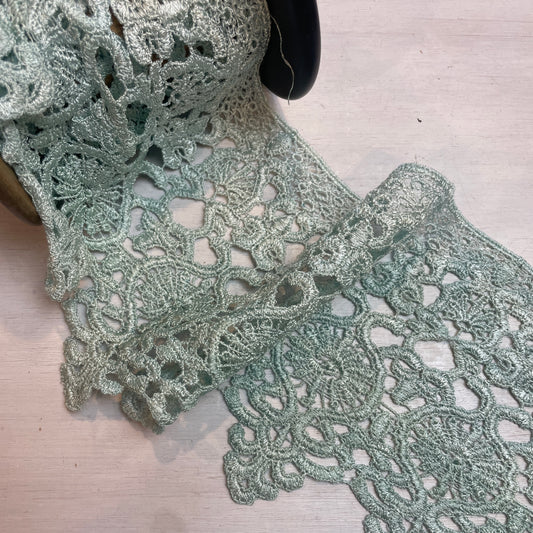 Seafoam ornate Guipure Trim