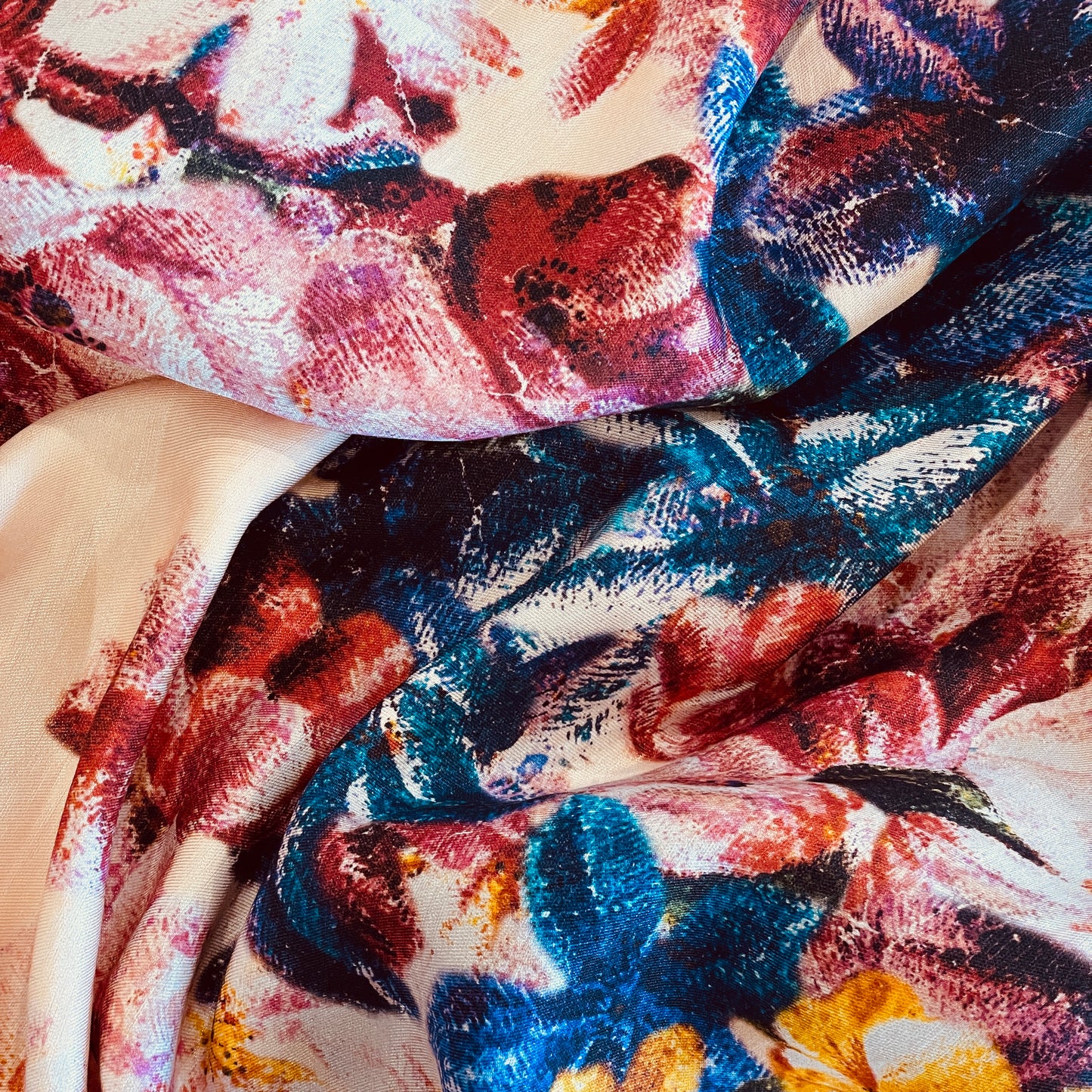 Wild bloom bouquet linen viscose