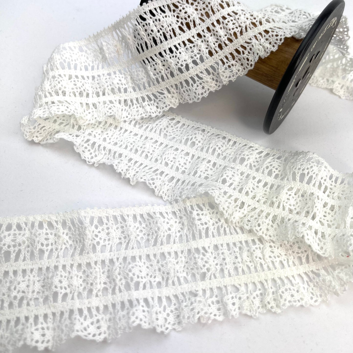 Caroline White 65mm Stretch Crochet Lace