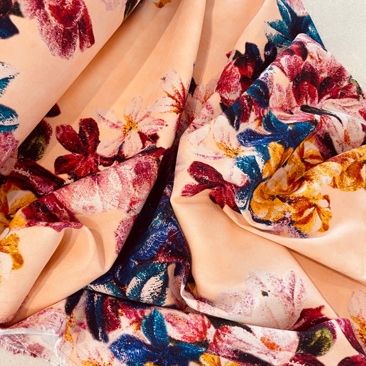Wild bloom bouquet stretch viscose