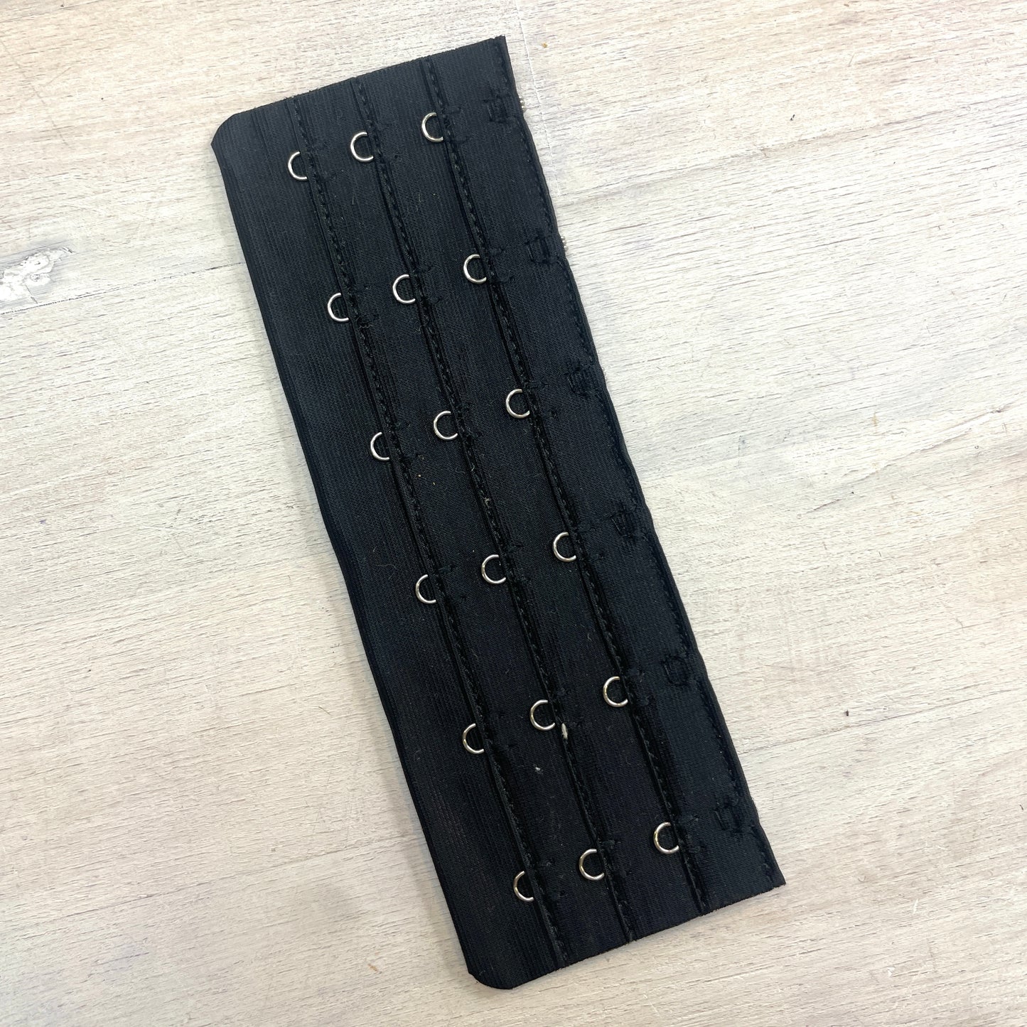 Black 6 hook bra extender