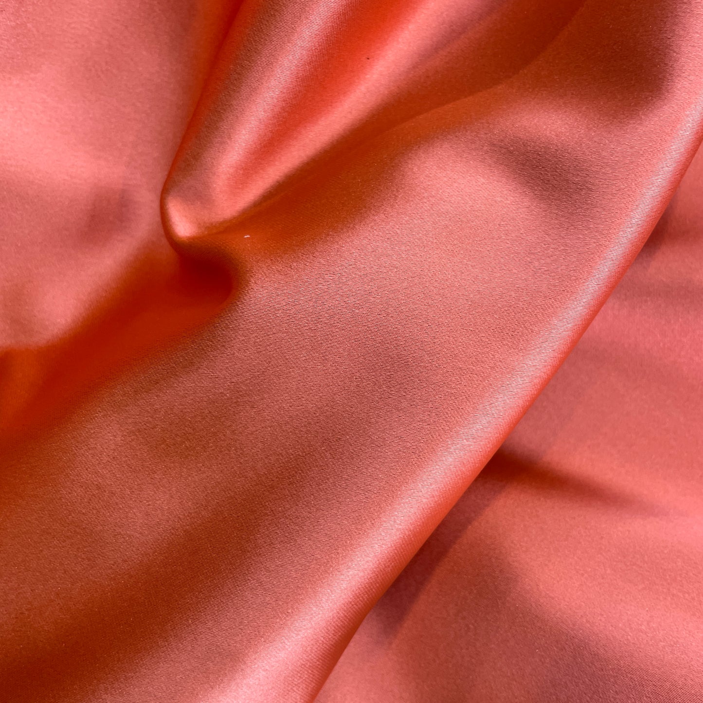 Candy apple stretch duchess satin