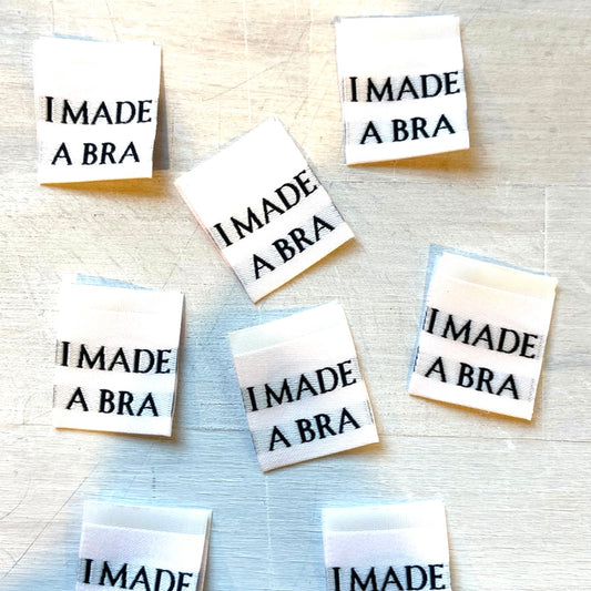 Set of 8 I made a bra cloth labels