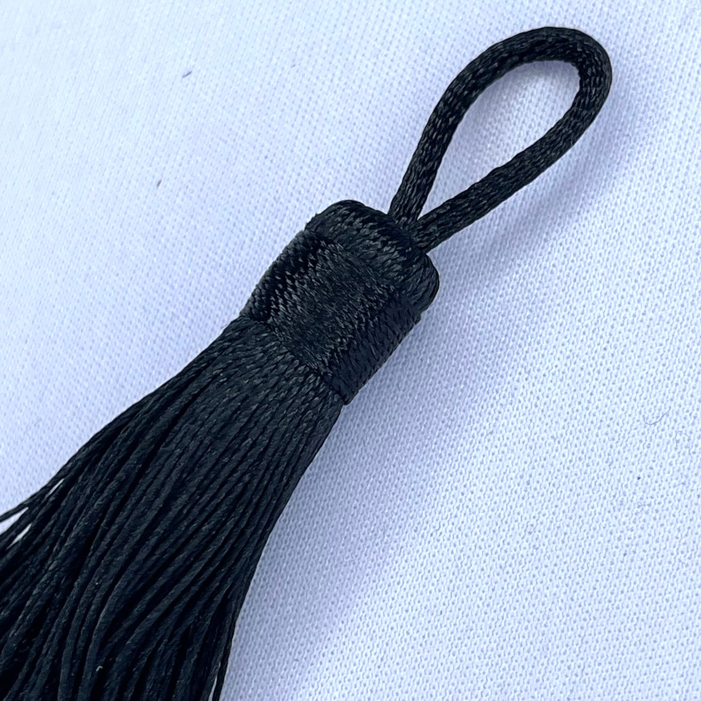 Silky Black Long Tassle