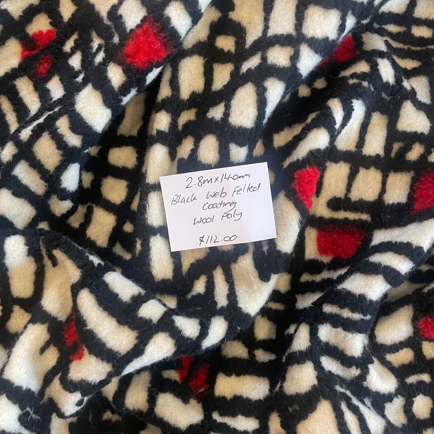 2.8 m black web felted coating