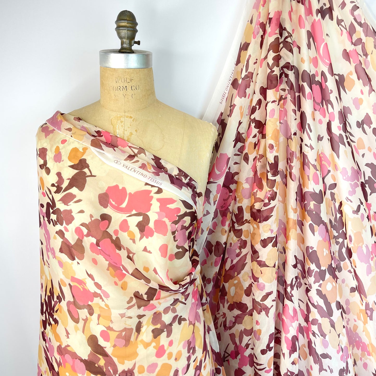 VALENTINO Autumn Leaves Silk Chiffon