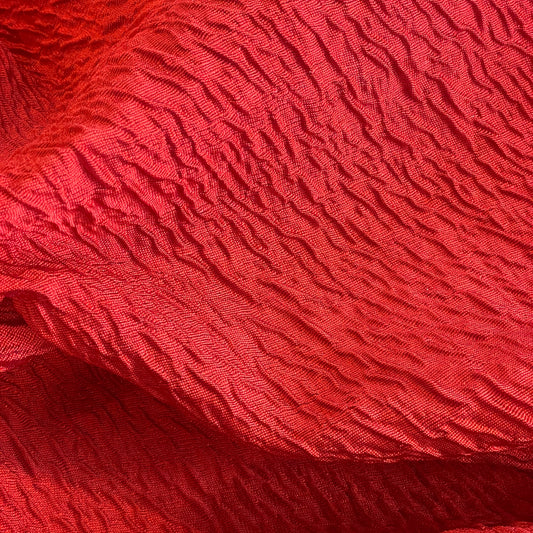 Luxe red textured suiting