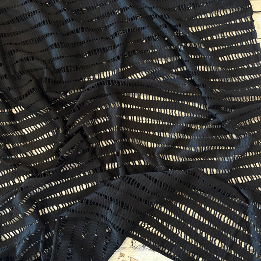 1.5m Mystic Black Ladder Knit