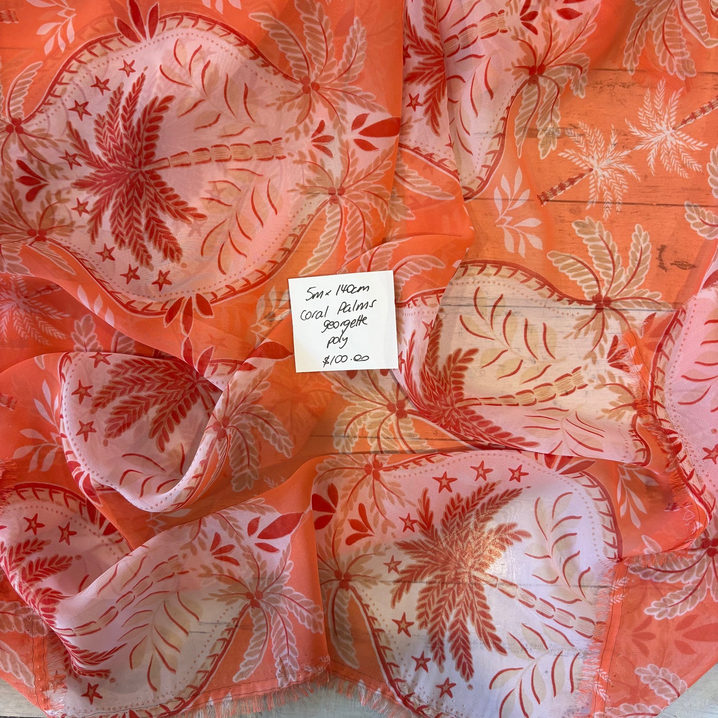 5m Coral Palms Georgette