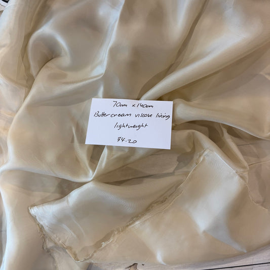 70cm Buttercream Viscose Lining