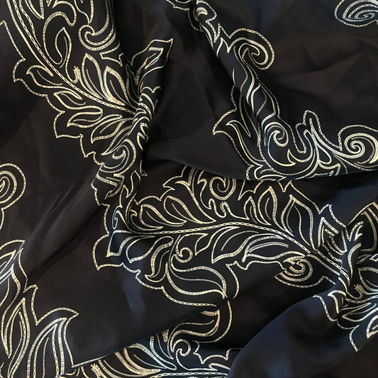 1.7m feathers silk satin
