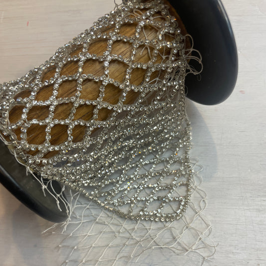 Diamanté triangular motif piece