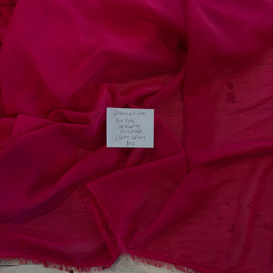 2.6m Hot Pink Georgette