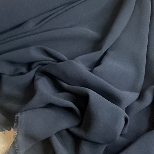 Tilly French navy georgette