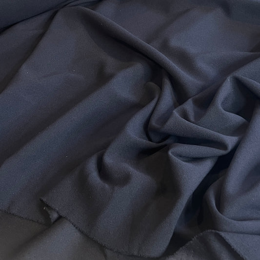 Navy crepe jersey