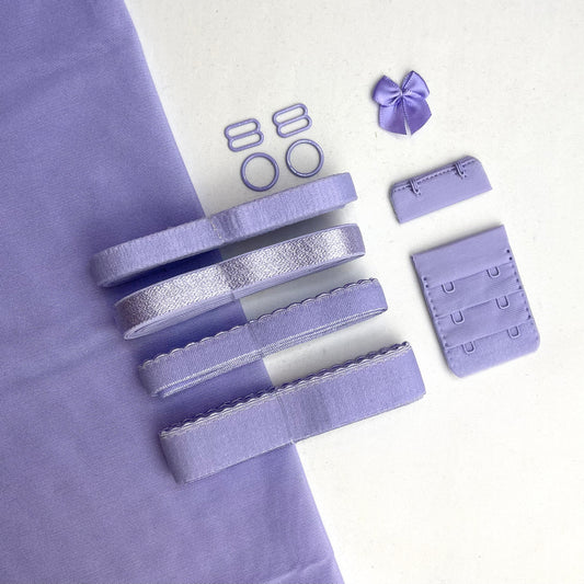 Lavender Wired Bra Trim Pack