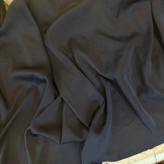 80cm Navy Stretch Satin