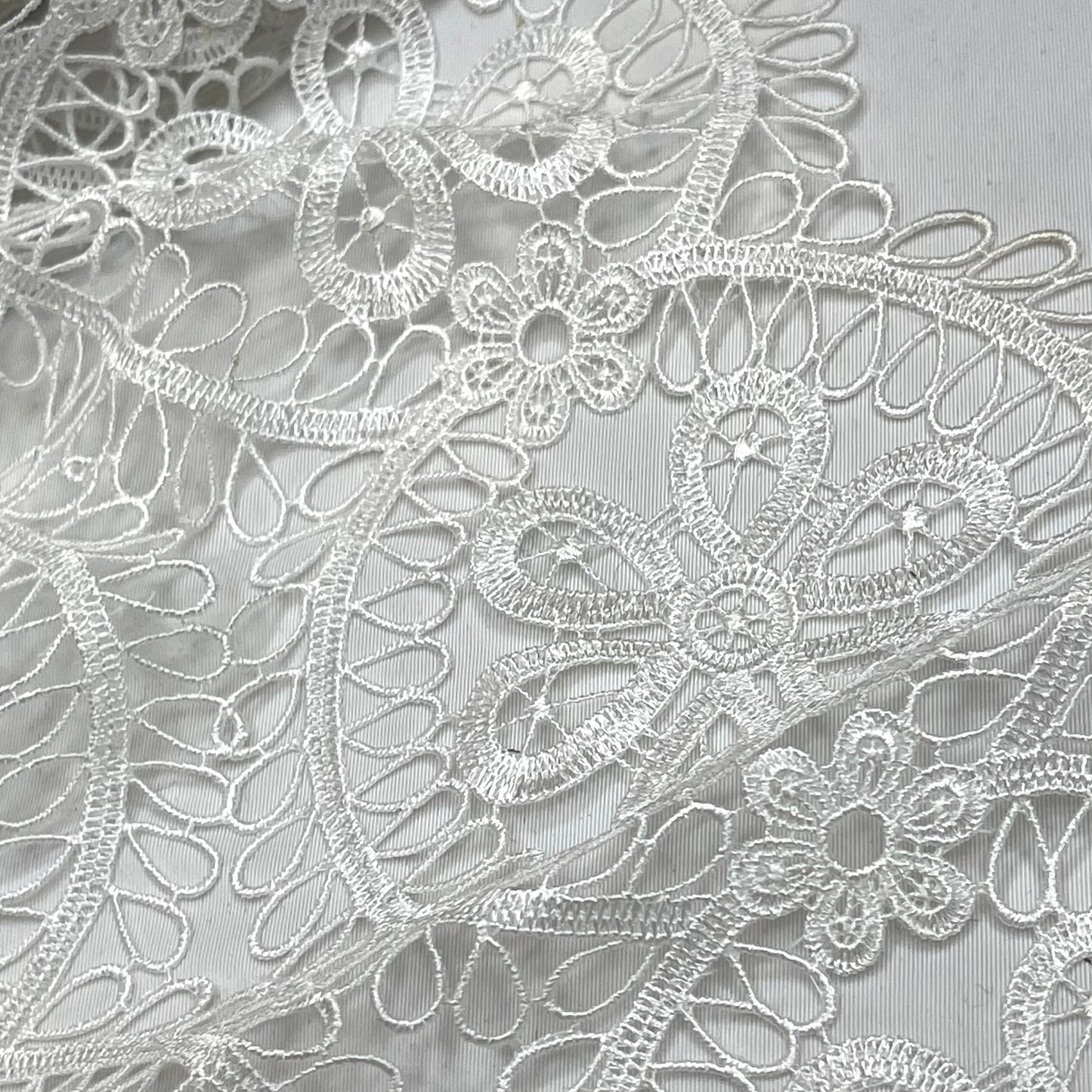 Oslo White Guipure Lace