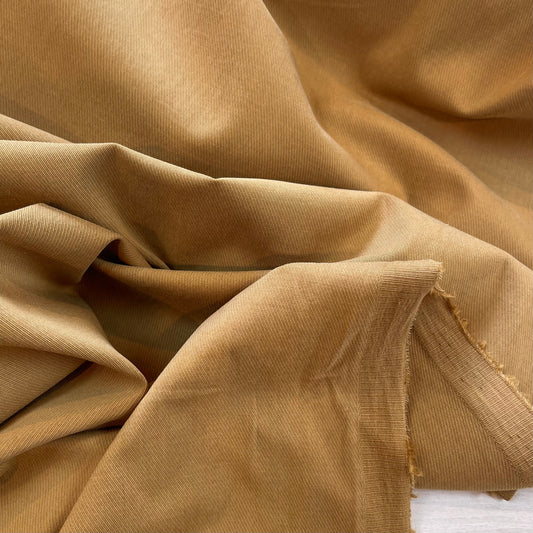 Antique Khaki Viscose Blend Stretch Suiting