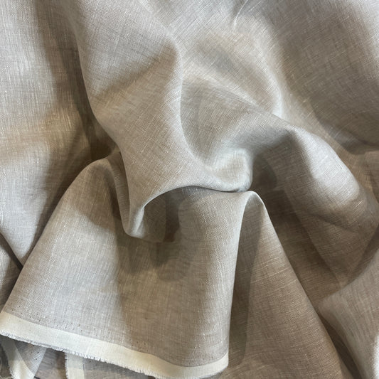 Pale almond yarn dyed linen