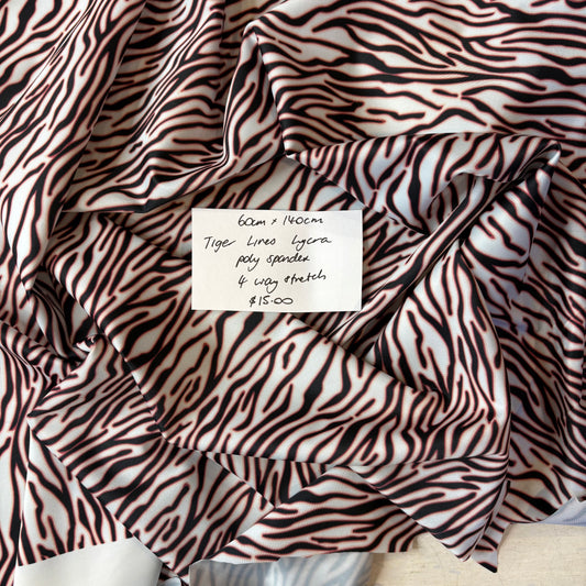 60cm Tiger Lines Lycra